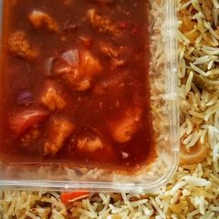 Schezwan chilli chicken A picture of Schezwan chilli chicken.