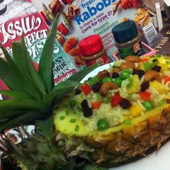 A picture of Pineapple Fried Rice/ Vegetarian.