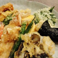 A picture of Tempura Batter - Crunchy and Crispy Even Cold.