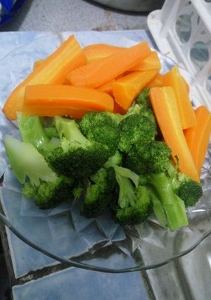 Foto resep Menu diet wortel brokoli