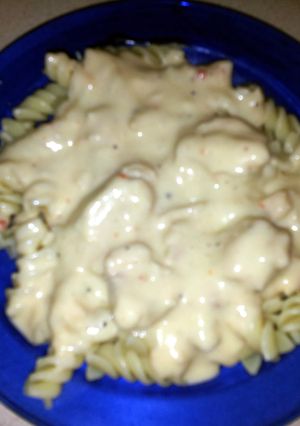 A picture of Crockpot Zesty Italian Chicken Pasta.