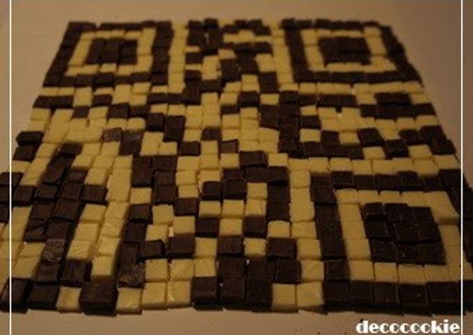 QR Code in Chocolate Squares