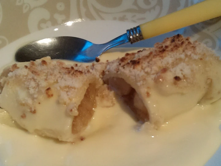 Recipe Vickys Apple &amp;amp; Custard Cannelloni Crumble, GF DF EF SF NF which Delicious