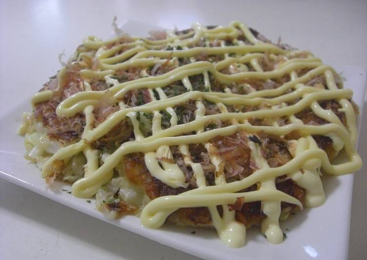 Recipe of Quick Okonomiyaki that’s Crispy Outside and Fluffy Inside