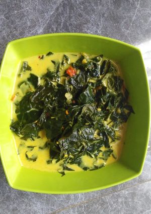 Foto resep Sayur Daun Singkong kuah Santan