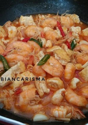 Foto resep Udang tahu asam manis