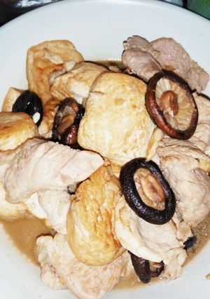 รูปของ เต้าหู้ผัดหมูซีอิ้วเห็ดหอม