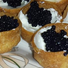 A picture of Caviar Canapés.
