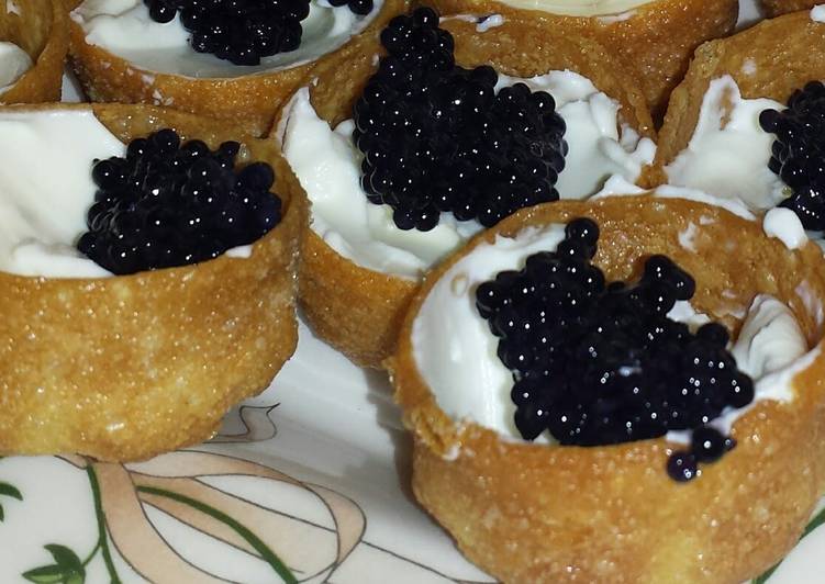 Recipe of Award-winning Caviar Canapés