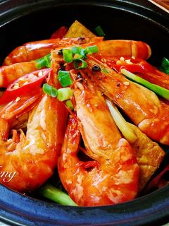 草蝦燒豆腐 的食譜成品照片