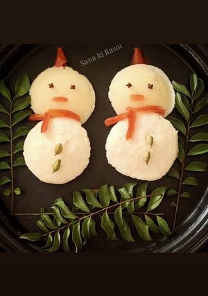 A picture of Instant Rava idli.