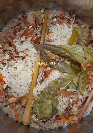 Foto resep Nasi Liwet Teri Pedas Rice Cooker