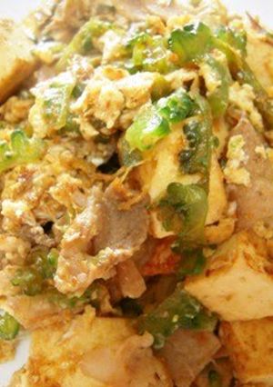 A picture of Delicious! Goya Chanpuru (Bitter Melon Stir-Fry).