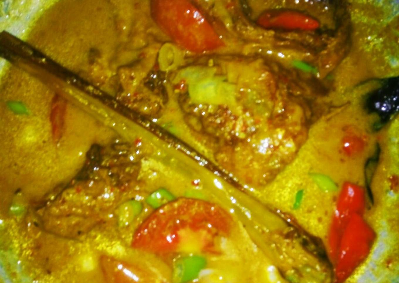 Judul : ikan mas goreng masak bumbu santan kuning