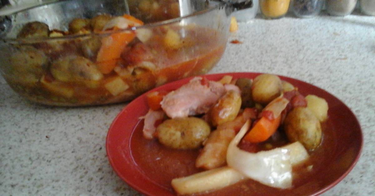 My Sweet & Tangy Roast Gammon Veg Bake 😁 Recipe by Maureen 😀 Cookpad