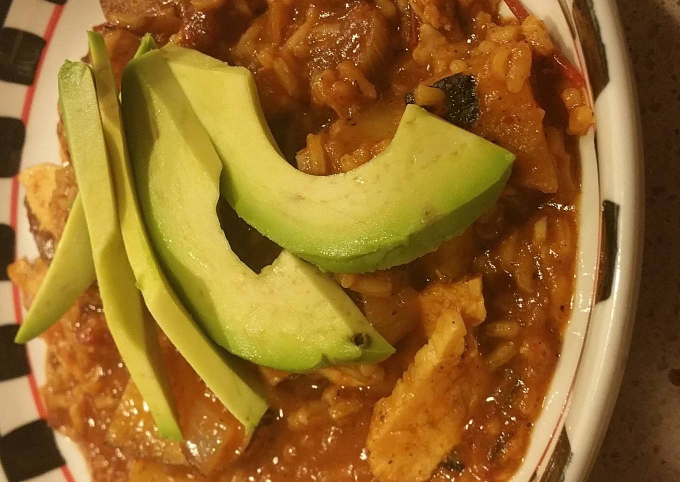 Chipotle Chicken with Rice and Potatoes