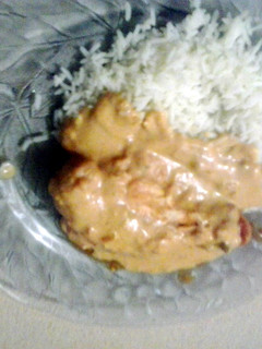 A picture of creamy salsa chicken.