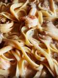Creamy Shrimp and Mushroom Fettuccine