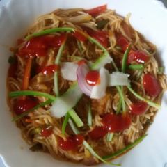 A picture of Soupy veg noodles...