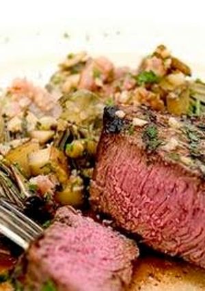 A picture of Rare Rump Steak.