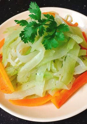 Hình của món Susu xào cà rốt.