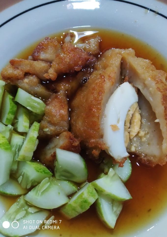 Foto resep Pempek kapal selam udang