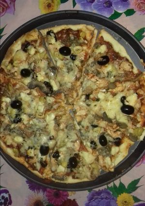 صورة لوصفة بيتزا 🍕🍕🍕🍕