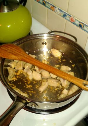 A picture of EASY Chicken Fried Rice.
