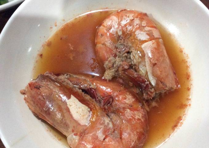 Recipe of Ultimate Sweet & Salty Steamed Shrimps