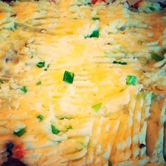 A picture of Cottage Pie ( also known as Shepard's Pie).