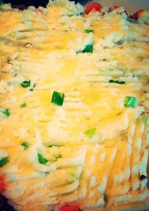 A picture of Cottage Pie ( also known as Shepard's Pie).