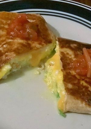 A picture of Breakfast Burrito Mexican Edition.