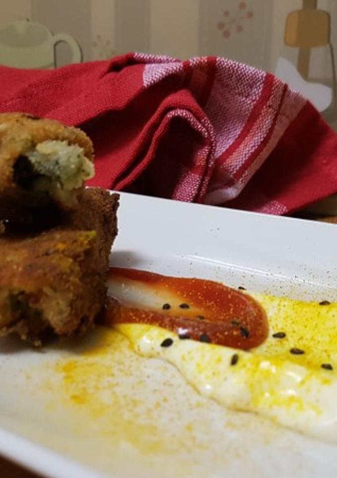 Una foto de Green rolls (rollitos de verduras)