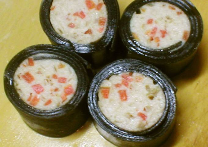 For the New Year Feast - Konbu Seaweed Wrapped Ground Chicken Recipe