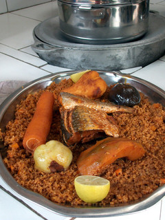 A picture of Benachin Or Jollof Rice From Senegambia (Gambia-Senegal).