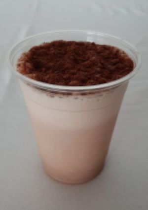 Una foto de Malteada rápida de chocolate sin helado