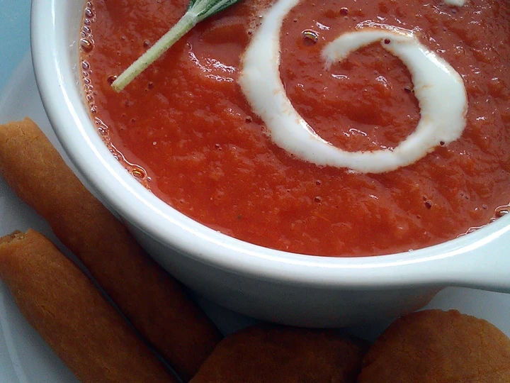 Recipe Vickys Bloody Mary Halloween Soup, GF DF EF SF NF the  Makes Drooling Tasty