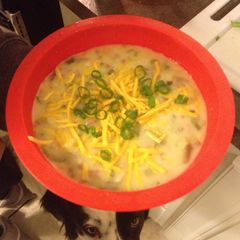 A picture of Creamy Baked Potato Soup.