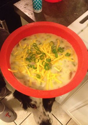 A picture of Creamy Baked Potato Soup.