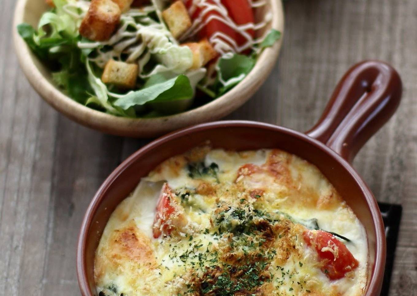 Doria (Rice Gratin) with Curry Pilaf and White Sauce