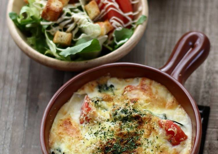 Get Healthy with Doria (Rice Gratin) with Curry Pilaf and White Sauce