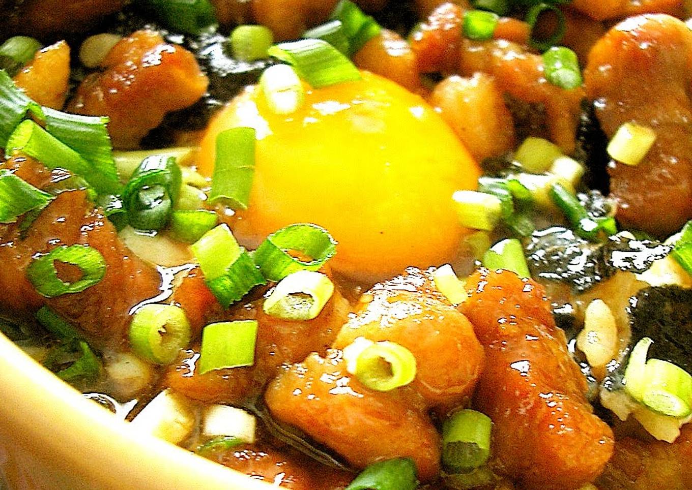 Cubed Pork Belly Rice Bowl