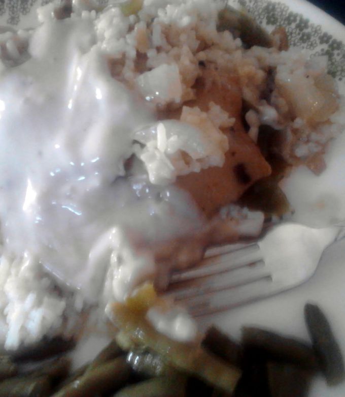 A picture of Cube Steak and Rice Casserole.