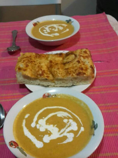 A picture of Creamy Paprika Butternut Soup.