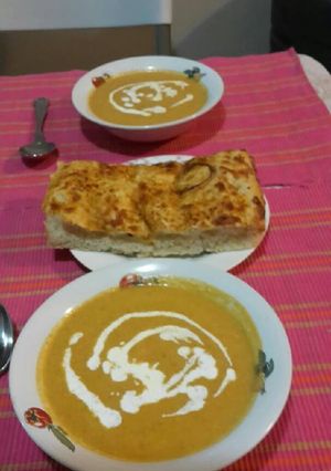 A picture of Creamy Paprika Butternut Soup.