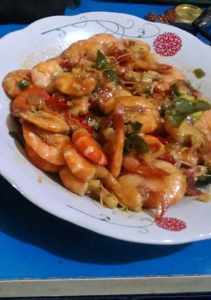 Foto resep Udang pedas manis