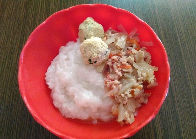Resep Mpasi 9m+ (Nasi lembek + Tumis ayam labu Siam &bola tempe) oleh ...