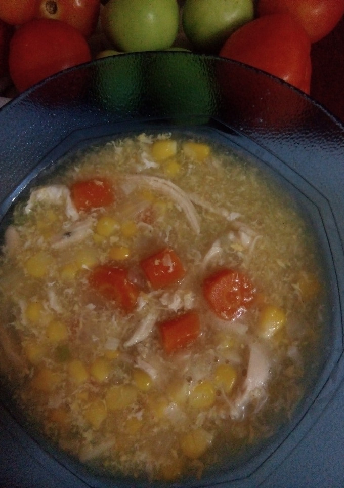 Foto resep Sup ayam jagung
