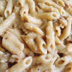 A picture of Roasted Eggplant Pasta.