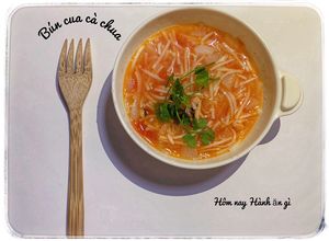Hình của món Bún cua cà chua cho bé.